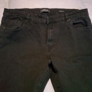 Kenneth Cole New York black denim straight fit jeans sz 40x30 EUC